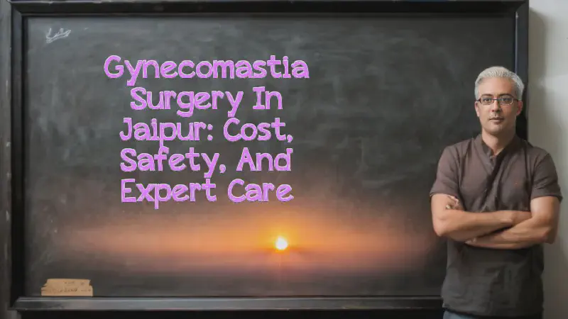 Featured image of post Gynecomastia Surgery in Jaipur: Cost, Safety, and Expert Care